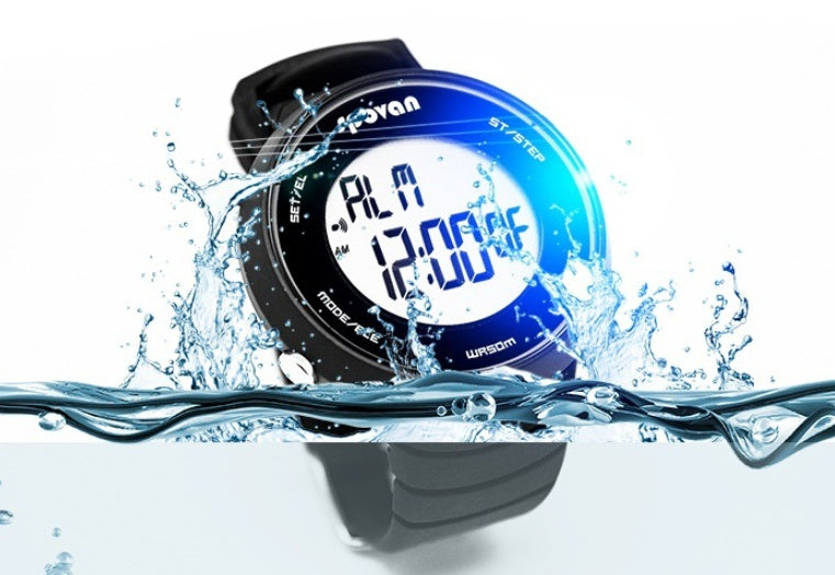 Elegante Bluetooth-Sportuhr mit stilvollem Schrittzähler