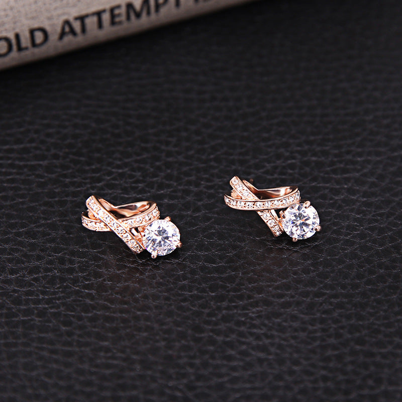 Joyería Creativa Personalidad Moda Simple Diamantes 3 Piezas