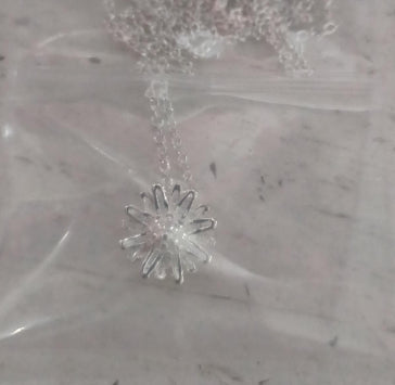 925 Silver Necklace Korean Fashion Style Small Jewelry Set