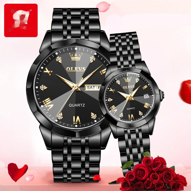 Quarzuhr Valentinstagsgeschenk Pärchenuhr Herren