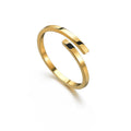 Glänzender schlichter Ring Titanstahlring Damen