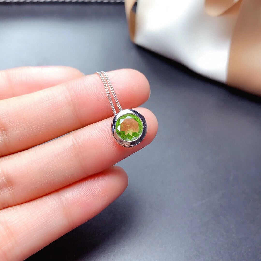 Damen Peridot Bubble Halskettenanhänger