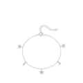 Chic Style Diamond Embedded Star Ball Pendant Bracelet
