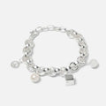 Lovers Wild Commuter Sterling Silber Perle Würfel 8 Ball Armband