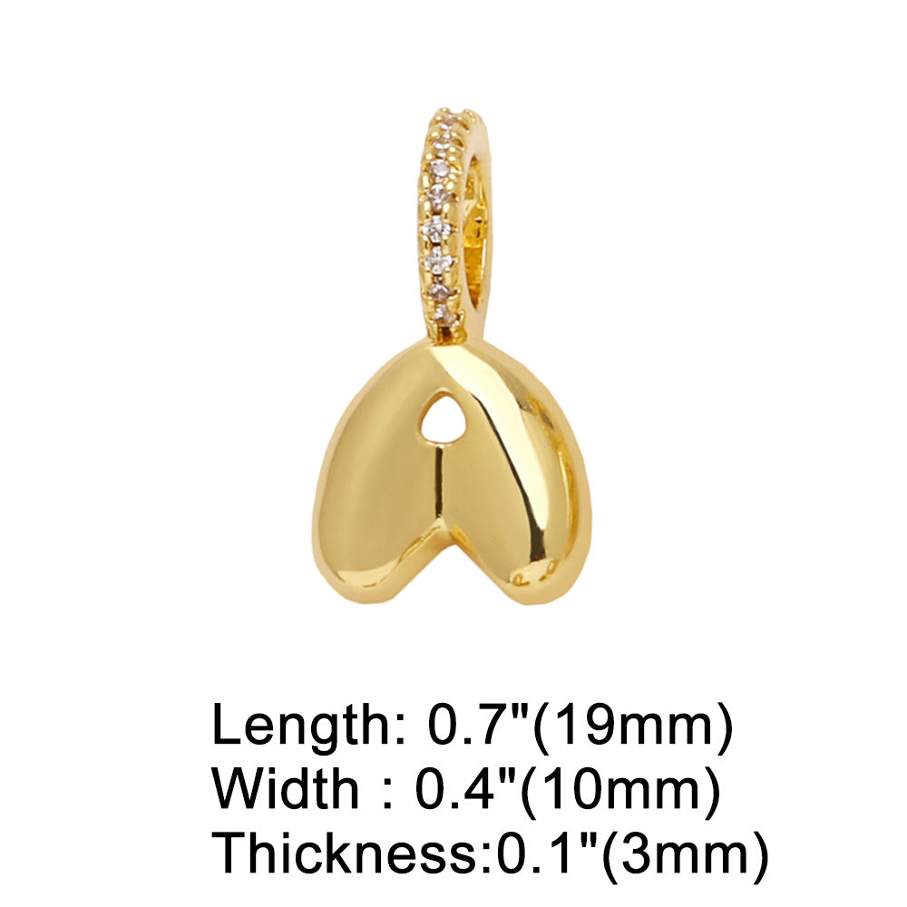 26 Letters Pendant Bracelet Women Gold Plated