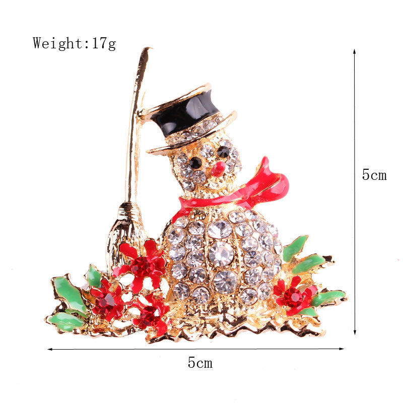 Damenmode schlichte geometrische Weihnachtsbrosche