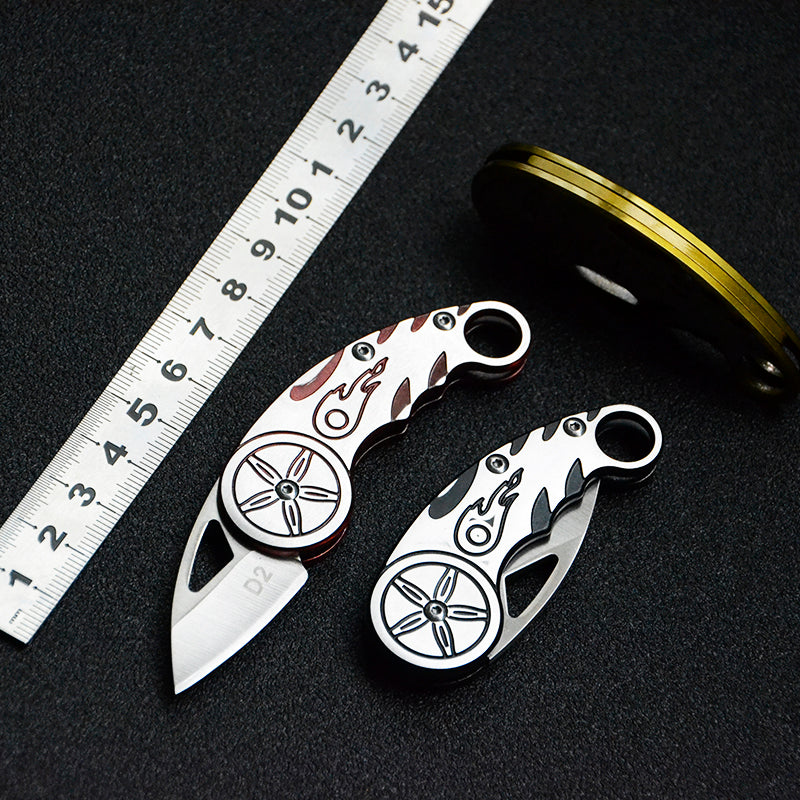 Mini Cuchillo Portátil de Exterior con Colgante de Llavero