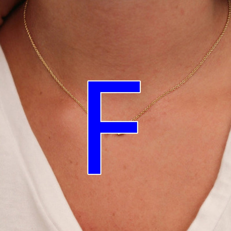 Fashion Exquisite Initial Gold And Silver Clavicle Chain