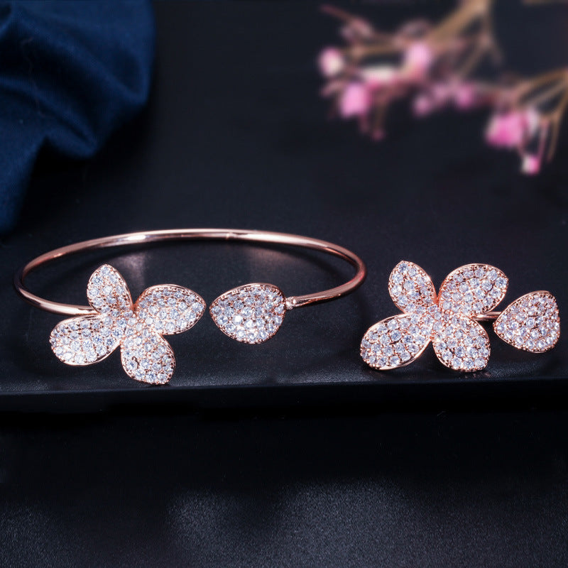 Kreatives, verstellbares zweiteiliges Armband und Ring