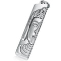 Thai-Silber Hoh Halbe Anita Buddha Gesichtsanhänger Lange Silbermedaille