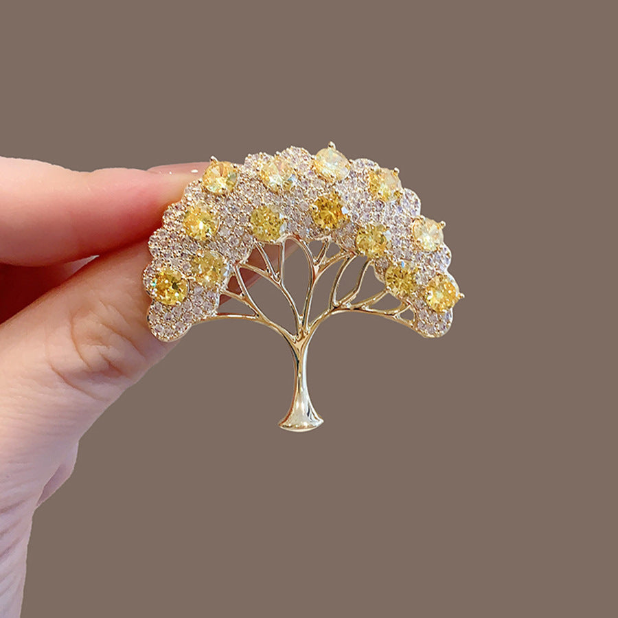 Nuevo Broche de Aleación de Alta Sensación de Nicho de Alta Gama, Pin para Abrigo y Traje, Corsage Versátil de Alta Gama
