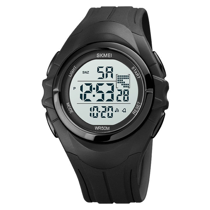 Reloj electrónico deportivo de doble horario para estudiantes, para actividades al aire libre