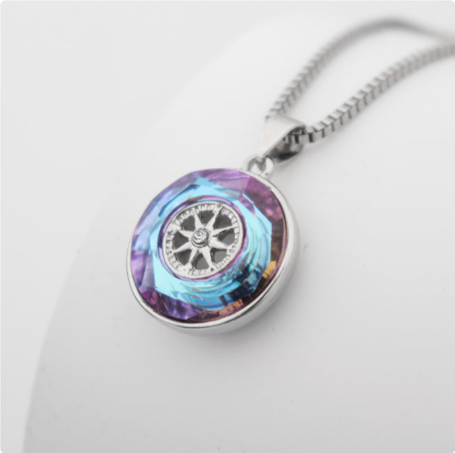 Fashion Compass Necklace Men Women Hip Hop