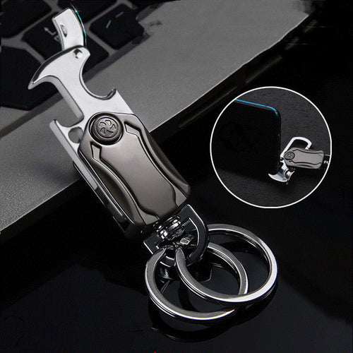 3-in-1 Fidget Spinner Schlüsselanhänger mit Taschenmesser-Schlüsselanhänger-Anhänger Bierflaschenöffner