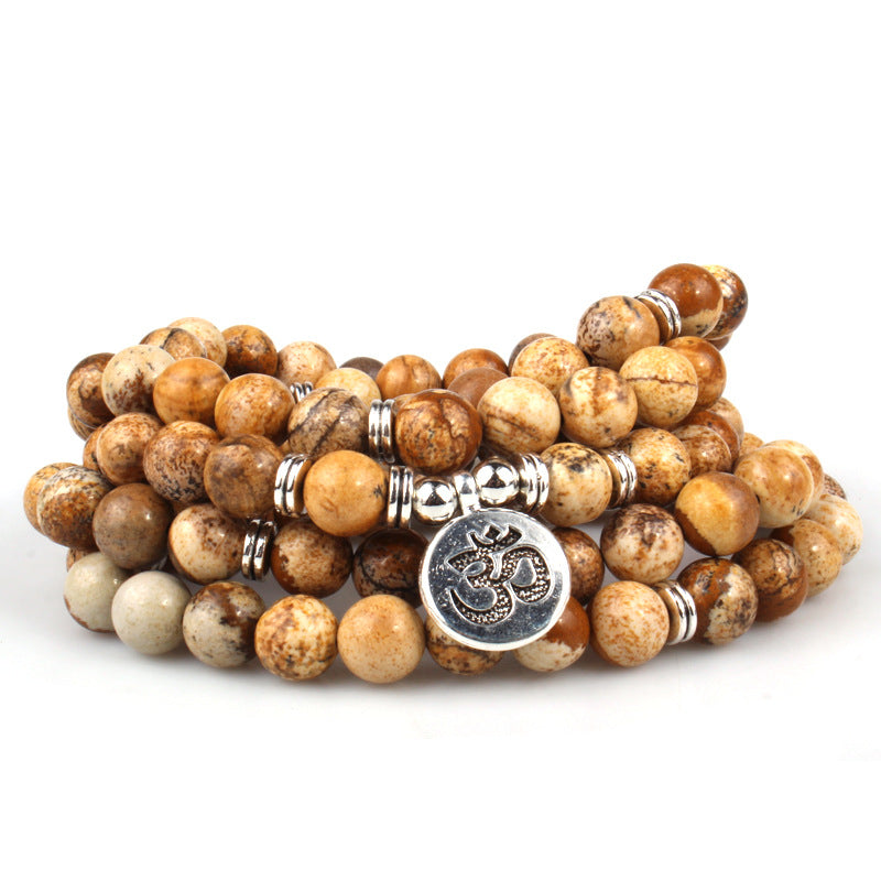 New Natural Pallisandro Classico Bracelet 108 Lotus Pendant Bracelets