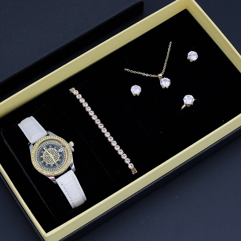 Neue Damenuhr Gut aussehendes grenzüberschreitendes Valentinstags-Uhrenschmuck-Set mit Dekoration