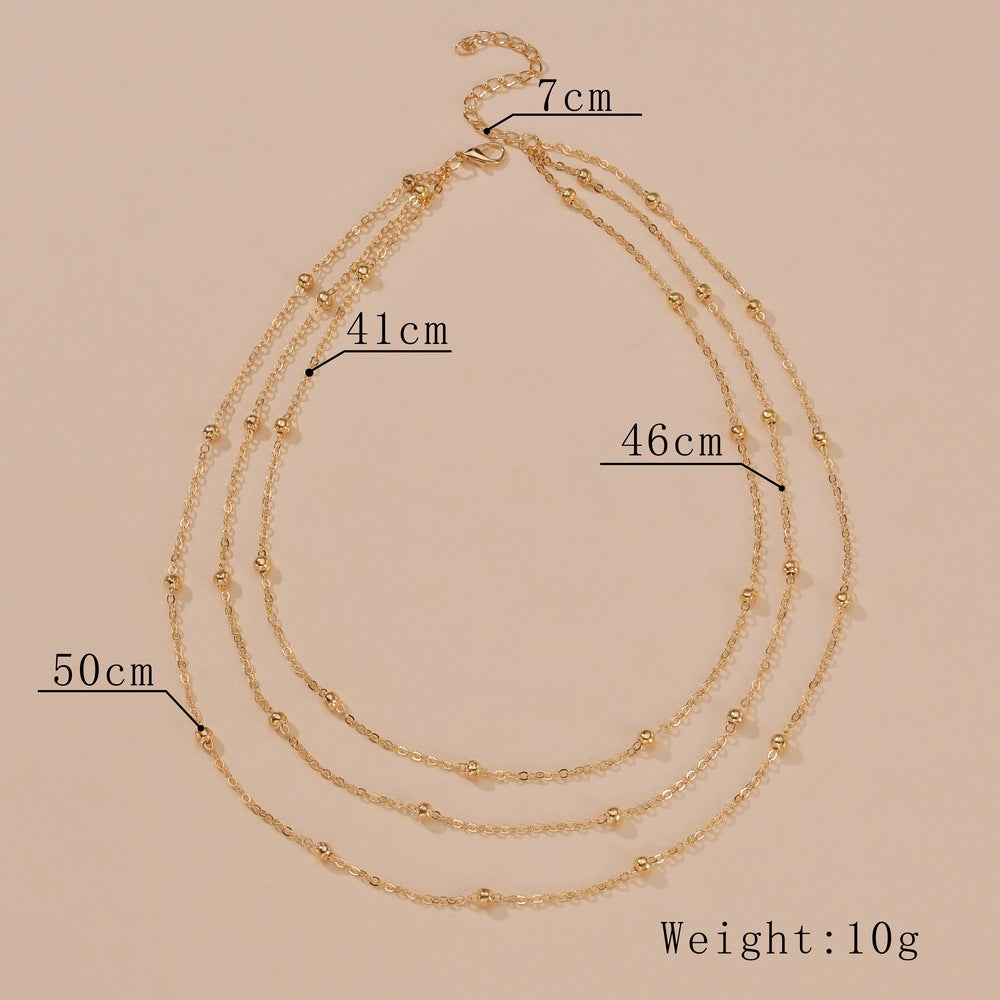Metal Adjustable Women's Personality Twin Necklace