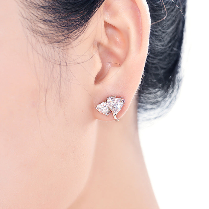 Kopfbedeckung Set Zweiteiliges Zubehör Halskette Ohrringe Zirkonia Schmuck