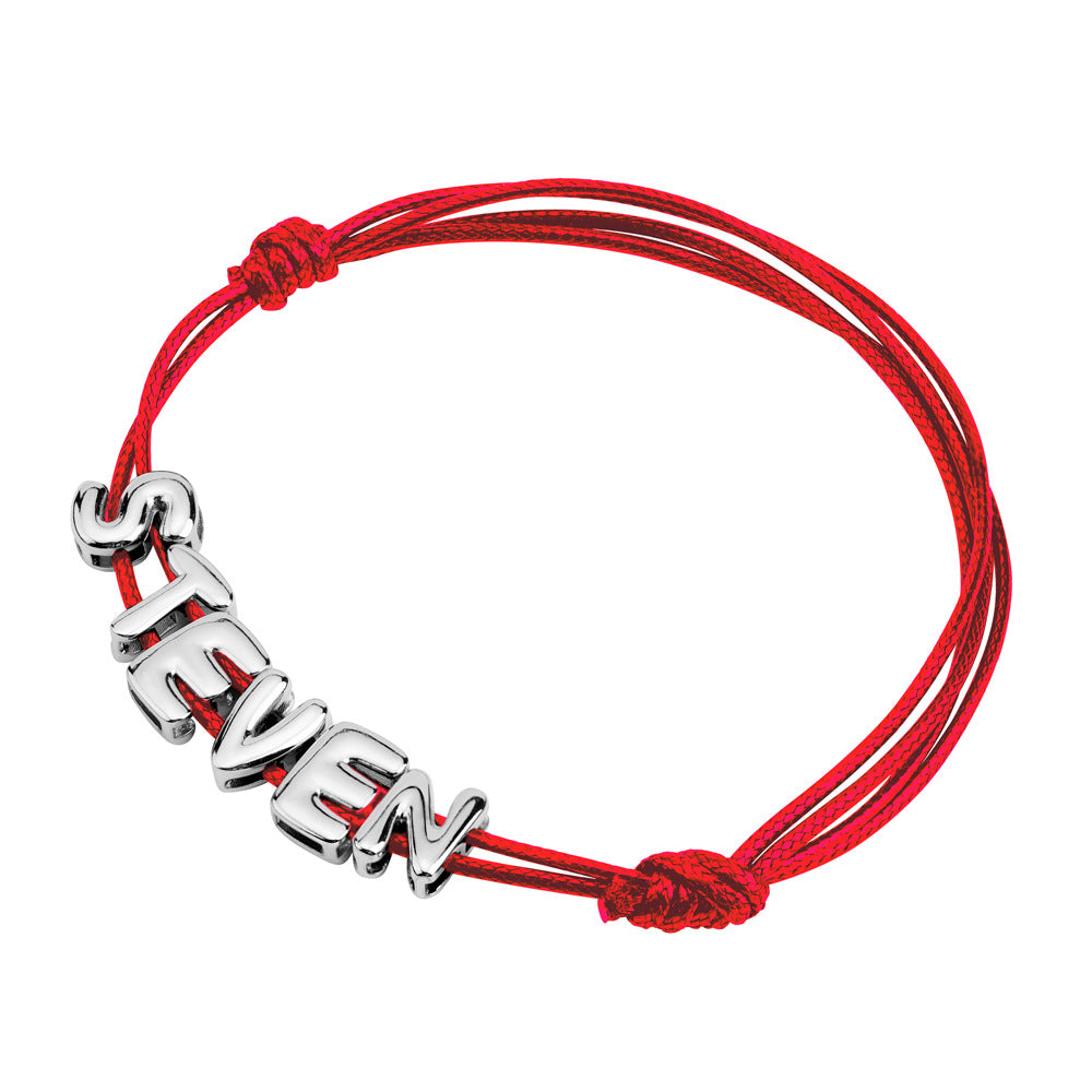 Letter Stretchable Bracelet 26 English Combination Wax Rope Bracelet