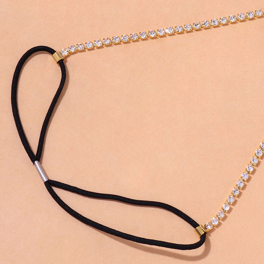 Cadena de muslo de doble fila de diamantes para el cuerpo