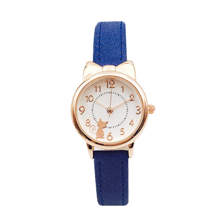 Reloj de pulsera para niñas, cuarzo, resistente al agua