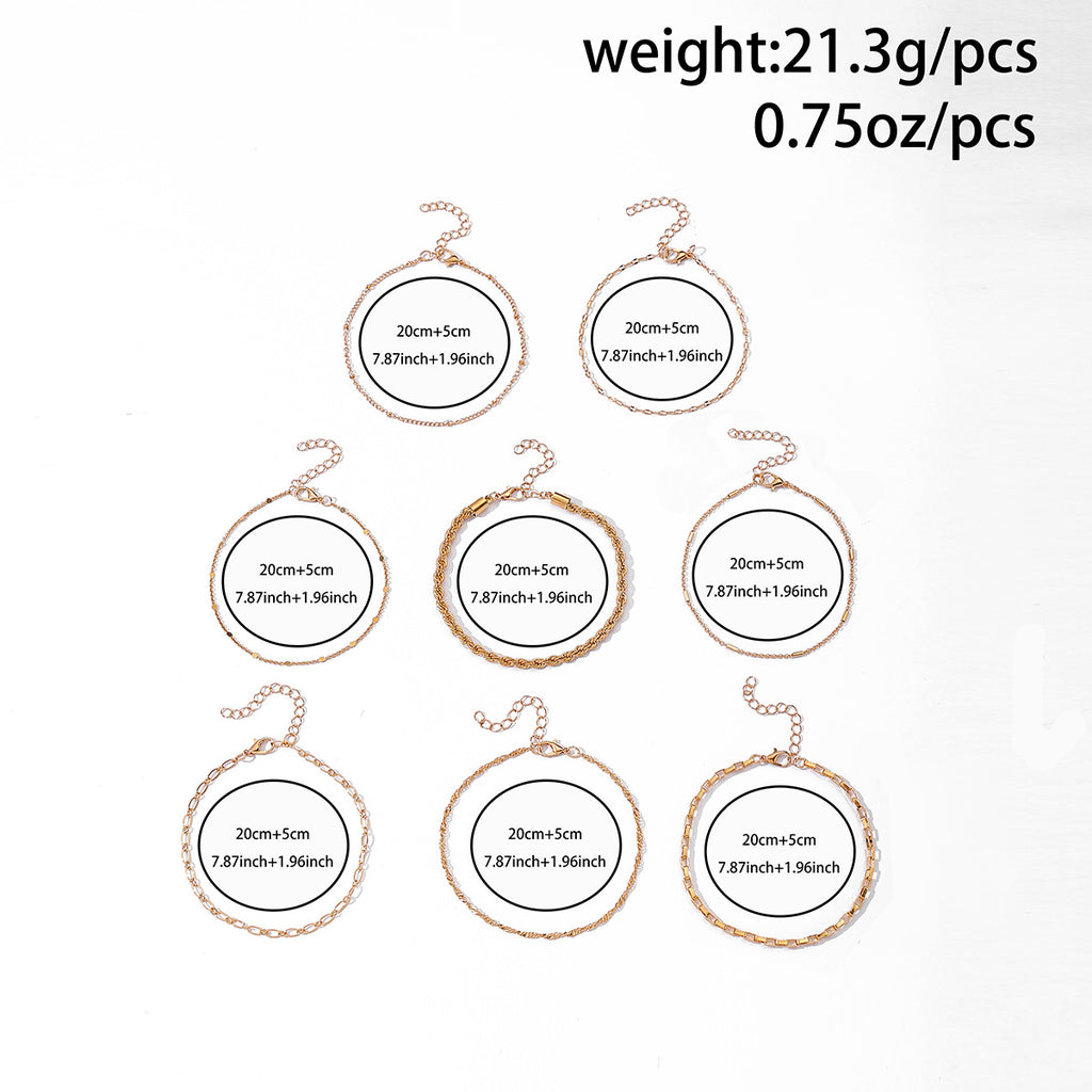 Traje de Pulsera Doble de Aleación Moda Multicapa
