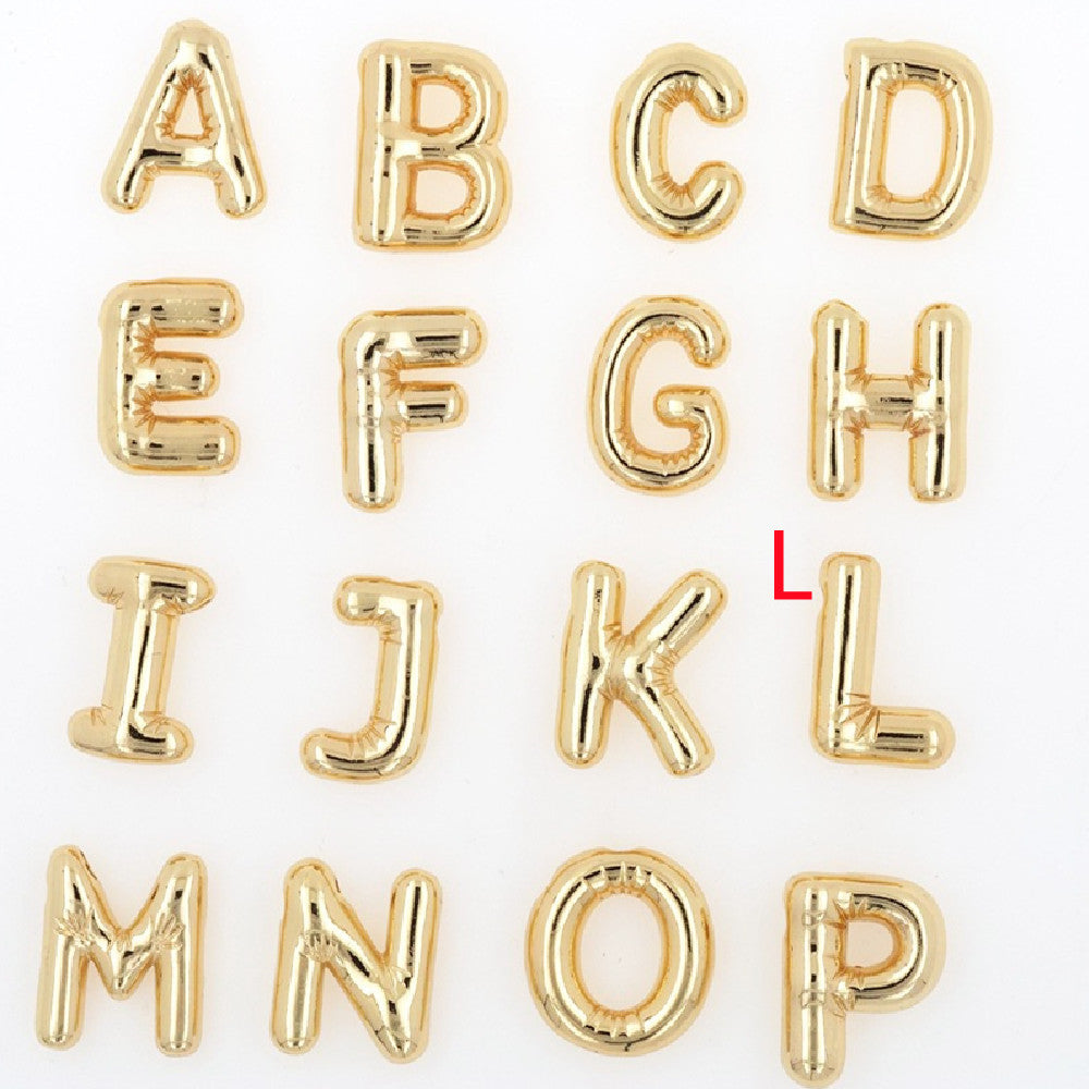 Glossy Letters Copper Pendant Necklace