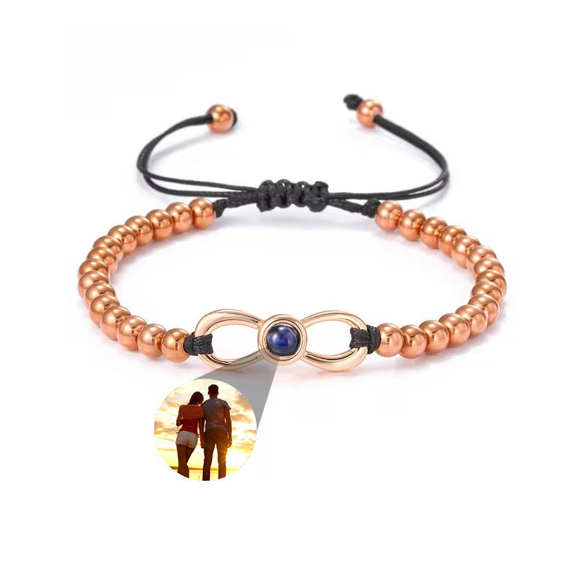 Grateful Christmas Gift Unlimited Love Number 8 Projection Bracelet