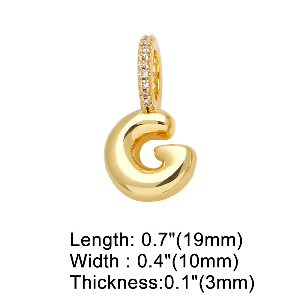 26 Letters Pendant Bracelet Women Gold Plated