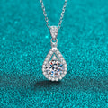 Moissanit Exquisite Halskette aus 925er Sterlingsilber für Damen