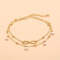 8 Double Pearl Anklet