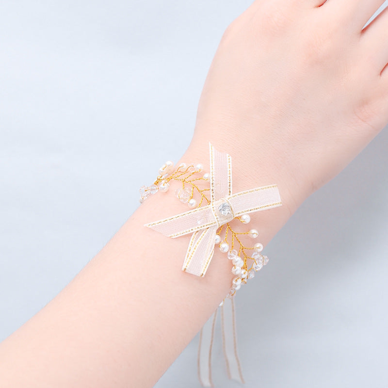 Super Feen Schwestern Kinder Hand Blume Schöne Braut Hochzeit Koreanischer Stil Sen Armband