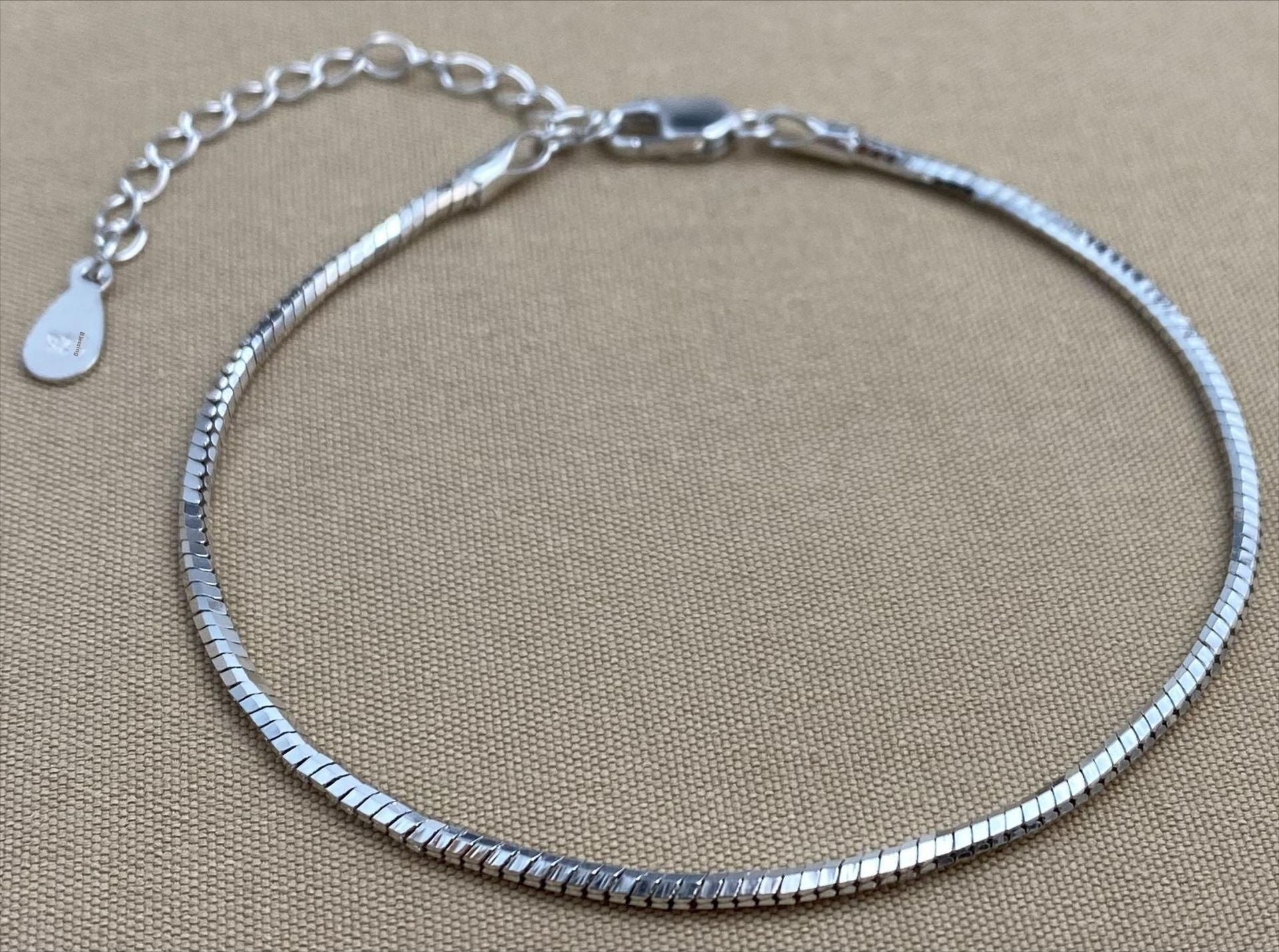 S925 Silver Advanced Sense Snake Bones Chain Simple Cold Style