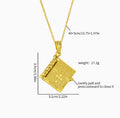 Bible Necklace Personalized Bible Book Pendant