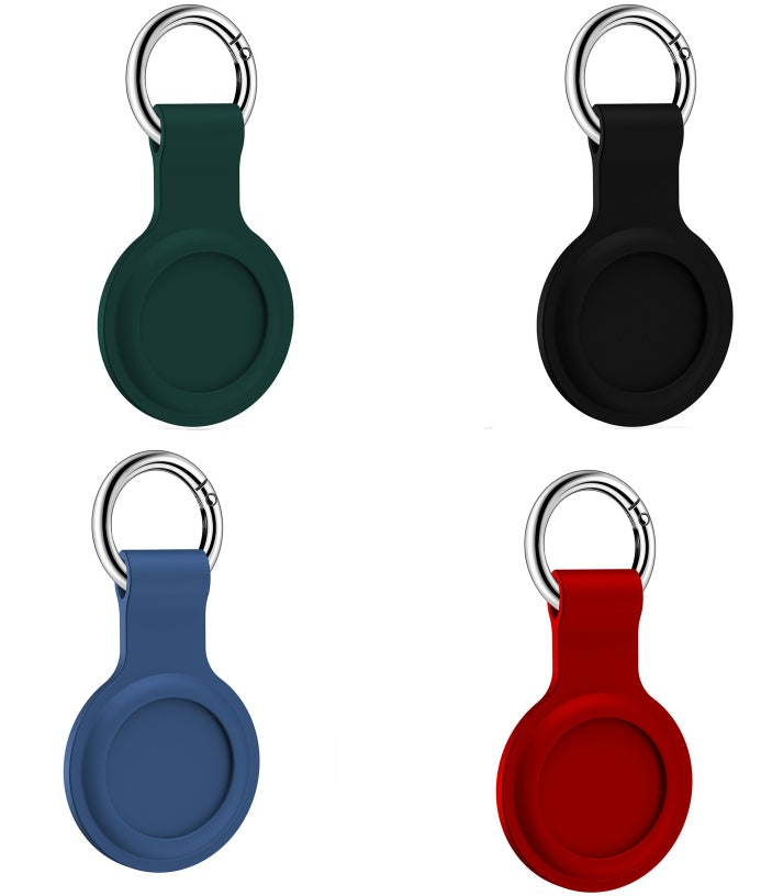 Compatible con Apple, funda protectora de silicona líquida para Airtags, localizador rastreador, dispositivo antipérdida, funda protectora para llavero, novedad