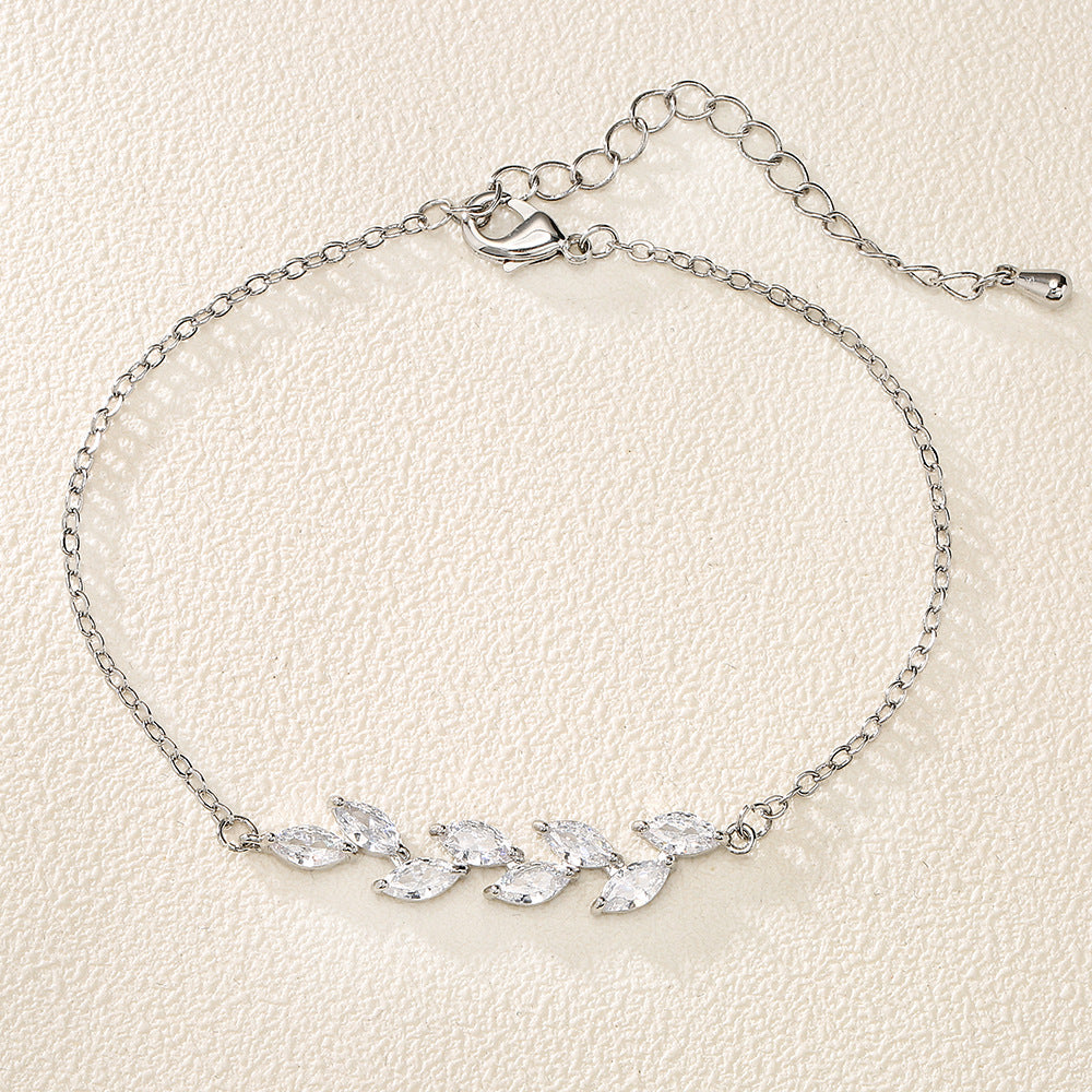 Willow Leaf Branch Bracelet Exquisite Temperament