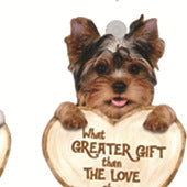 Llavero acrílico con diseño de perro enamorado