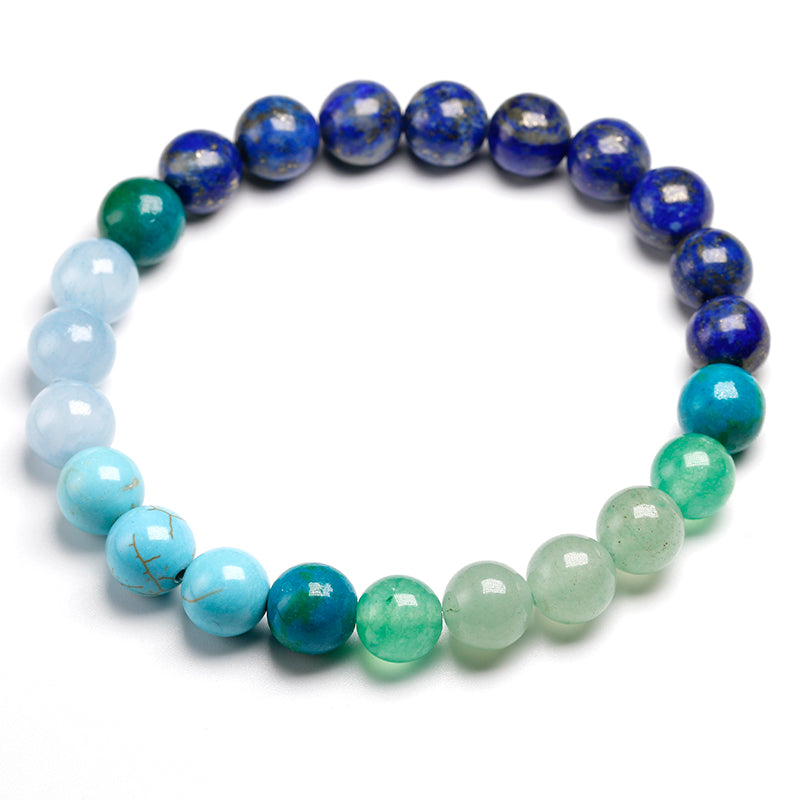 Edelstein 8MM108 Schmuckset Lapislazuli-Schmuck