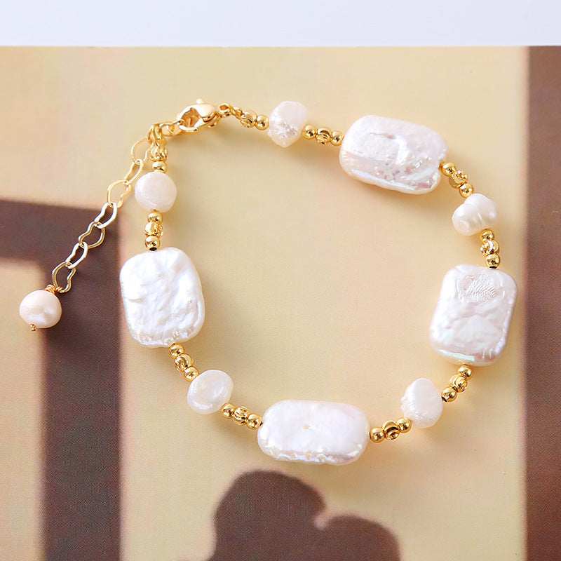 Vintage Natural Pearl Bracelet Bracelet Women's Accessories