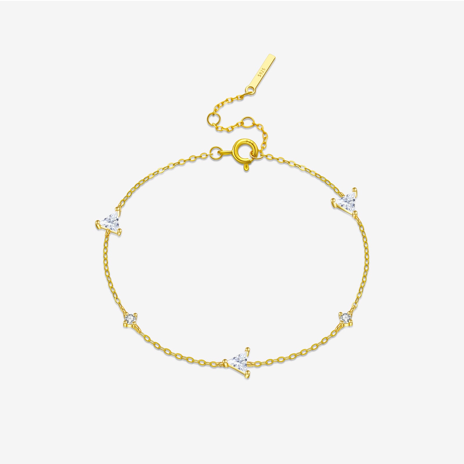 Pulsera sencilla de plata de ley S925 para cualquier ocasión