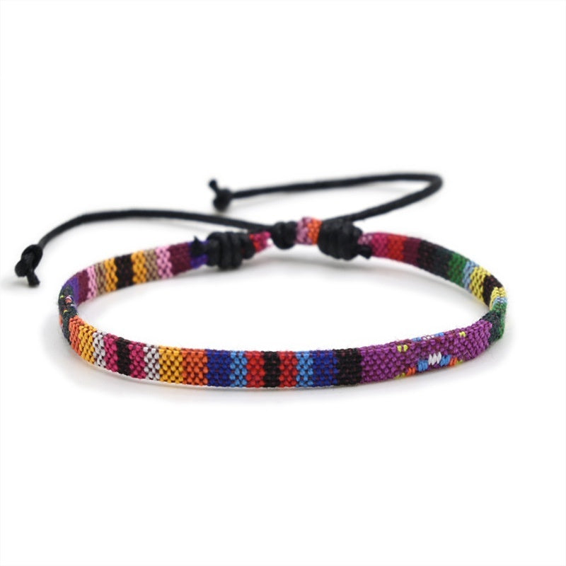 Rainbow Color Ethnic Style Bracelet Anklet Accessories