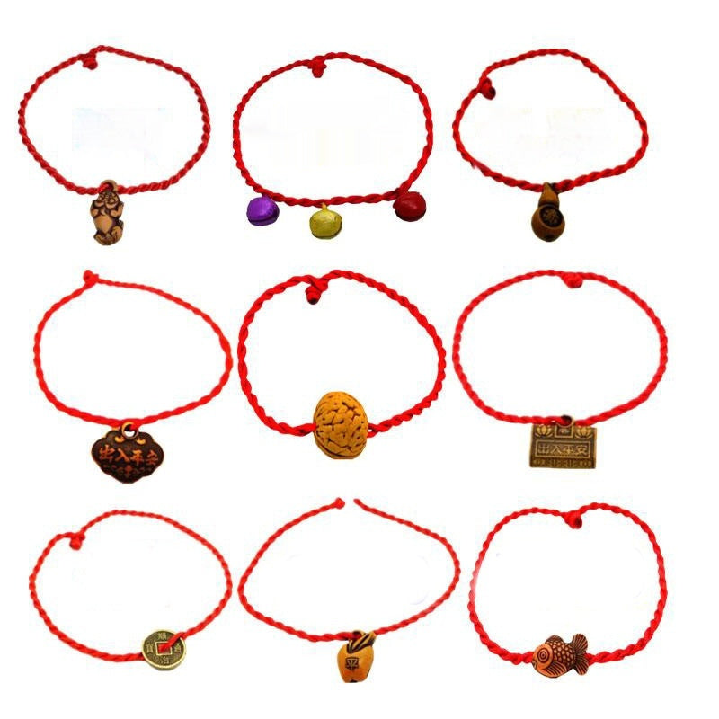 Rotes Seilarmband Kleiner Schmuck