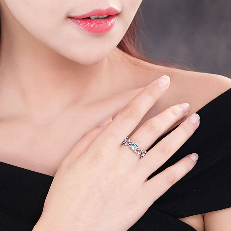 Europäischer und amerikanischer Mode-Zirkon-Schmuck Prinzessinnen-Verlobungsring