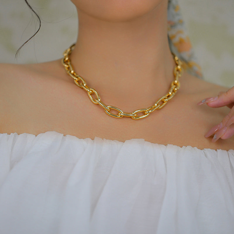 Interlocking Necklace For Female Niche Design Simple And Minimalist