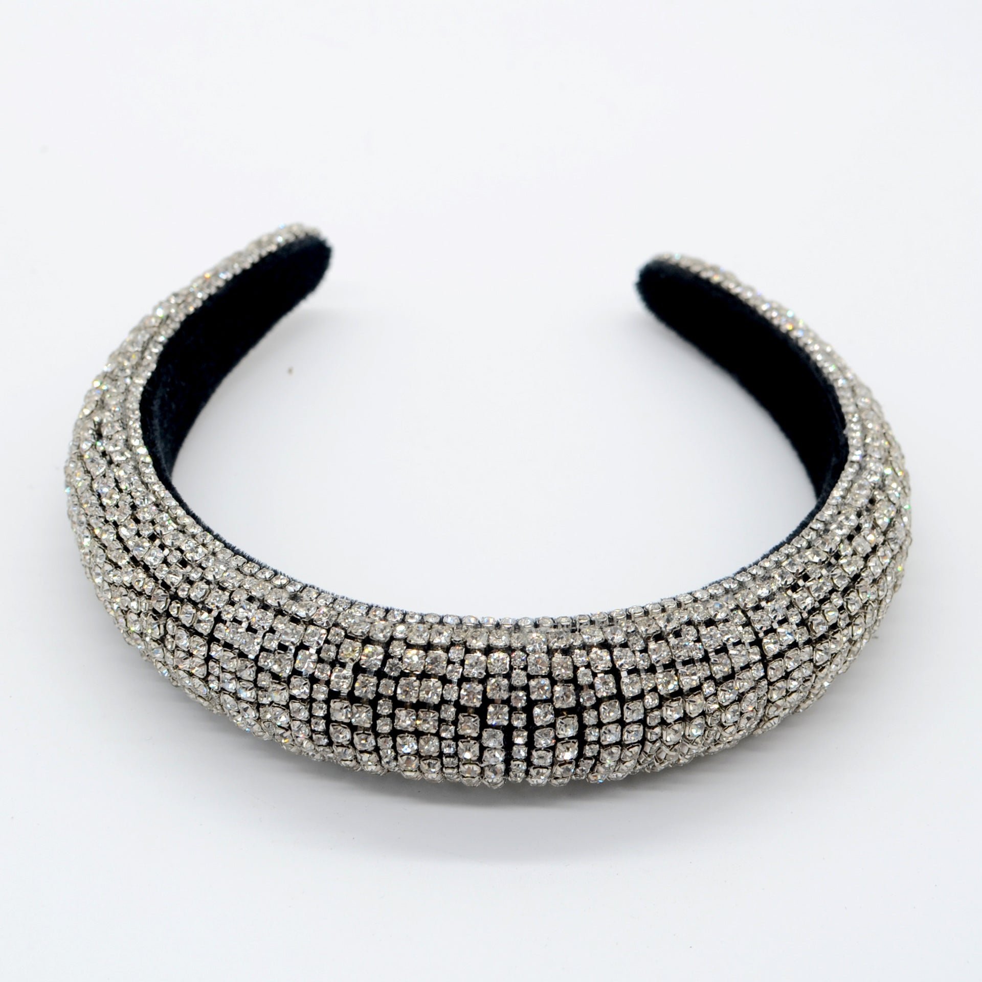 Rock-Stirnband Breites Strass-Haarband