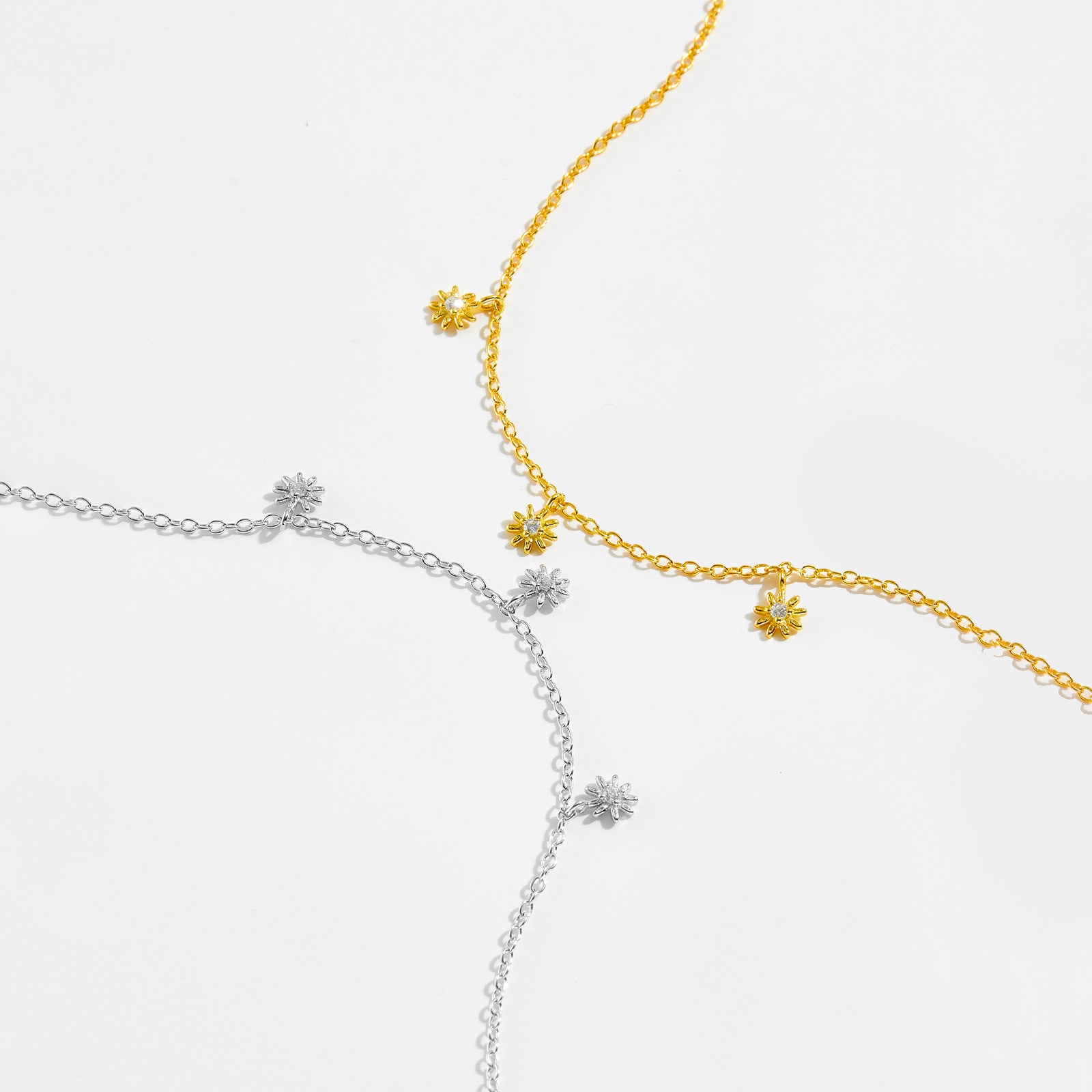 Silver Flower Bracelet For Women