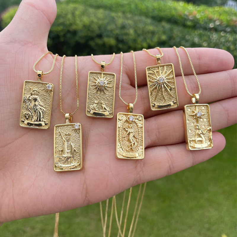 European And American Cross-border New Nordic Tarot Pendant
