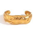 Simple Stainless Steel 18K Gold Plated Bracelet