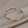 Pulsera de moda sencilla retorcida estilo INS Tide