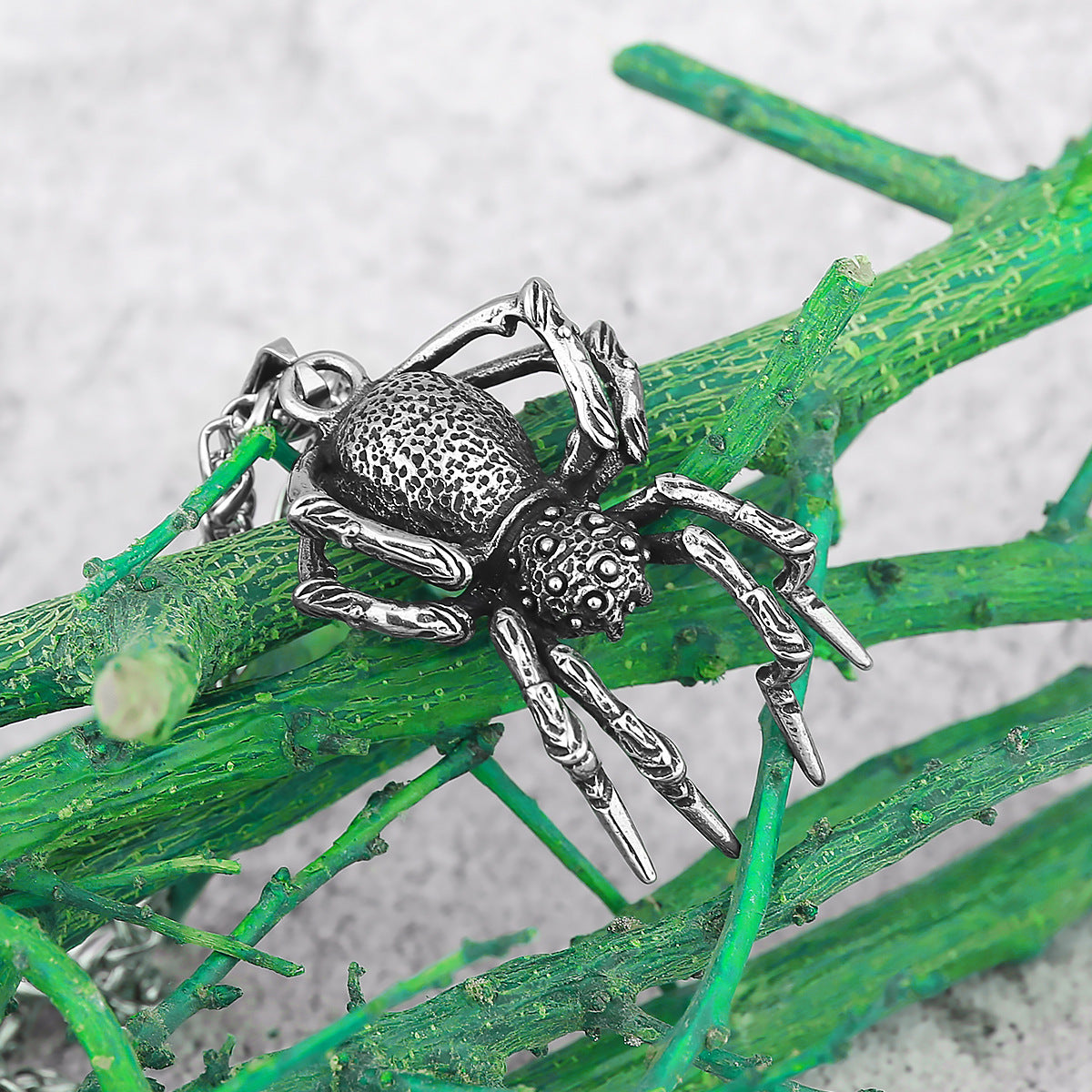 Spider Titanium Steel Pendant Vintage Animal Unisex